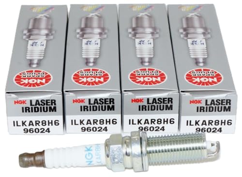 NGK 96024-4PK ILKAR8H6 Iridium Spark Plug, Box of 4