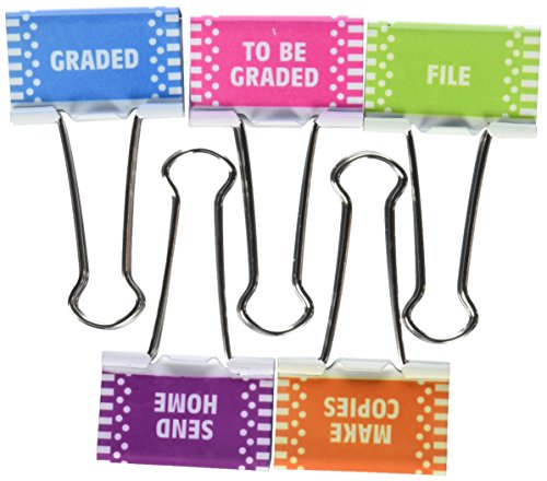 Book Cover Teacher Created Resources Classroom Management Large Binder Clips (20690)