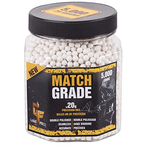 GameFace 20GPW5J Match Grade 5,000 Count, 6mm, 0.20g Airsoft BB