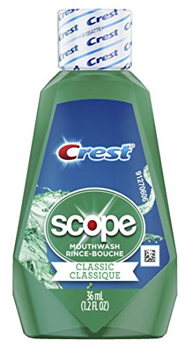 Scope Outlast Mouthwash, Long Lasting Mint, Travel Size, 1.2 Fl Ounce (Case of 24)