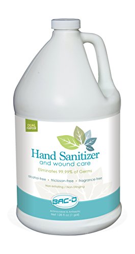 BAC-D 630 Alcohol Free Hand Sanitizer and Wound Care, 1 Gallon Refill, 128 oz. (Pack of 1)