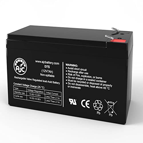 AJC Battery Compatible with Enduring 6-FM-7 6-FM-7.5 12V 7Ah Sealed Lead Acid Battery