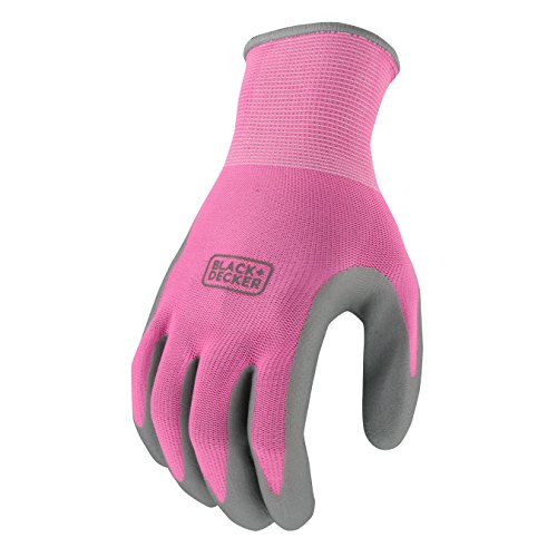 Book Cover Black & Decker BD512LM Pink Ladies Foam Nitrile Grip Glove