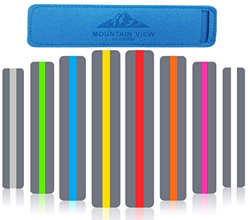 (8 PACK) Reading Guide Strips by NISPCO/Highlighter/Highlight Strips/Colored Overlays/Bookmark/Assorted Colors/helps with dyslexia/DOMINATION PRODUCTS Exclusively by NISPCO