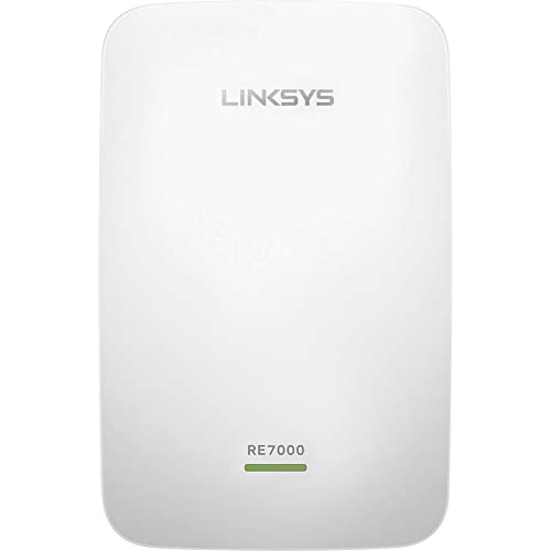 Book Cover Linksys RE7000 Max-Stream: AC1900+ Wi-Fi Extender, Wireless Range Booster, Gigabit Ethernet Port, Streaming and Gaming, MU-MIMO (White)