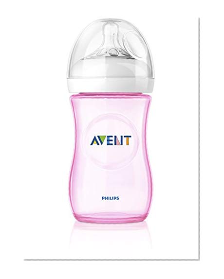 Philips Avent Biberon Natural 260ml/9oz - 2 x rose SCF694/27