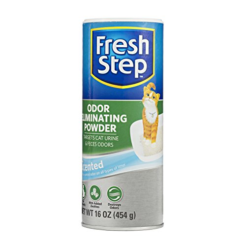Fresh Step Cat Litter Box Odor Eliminating Powder | Cat Deodorizer For Litter Box, 16 Ounces