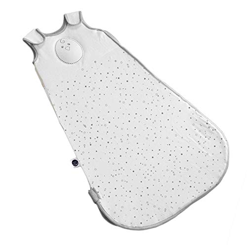 Nested Bean Zen Sack - Gently Weighted Sleep Sacks | Baby: 0-24 Months | Cotton 100% | Help Newborn/Infant Swaddle Transition | 2-Way Zipper | Machine Washable - grey - 6-15 Months