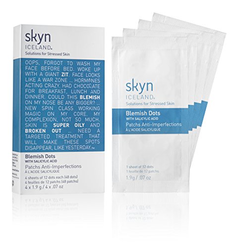 skyn ICELAND Blemish Dots Facial Salicylic Acid, 0.7 Oz, 4 Count