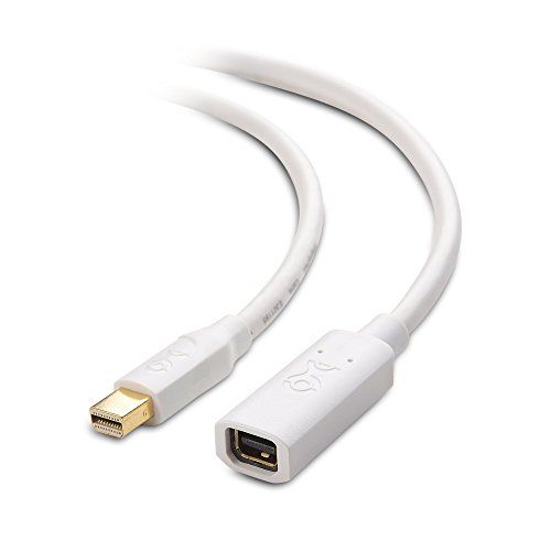 Cable Matters Mini DisplayPort Extension Cable (Mini DP Extension Cable) in White - 6 Feet
