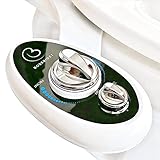 BossBidet, Luxury Bidet Toilet Seat Accessory - Water Sprayer Attachment to Clean Your Rear End. For Men, Women, Children - Non-Electric, Dual Nozzles, Aesthetic Design - Home & Bathroom Accessories