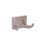 Design House Millbridge Double Robe Hook in Satin Nickel