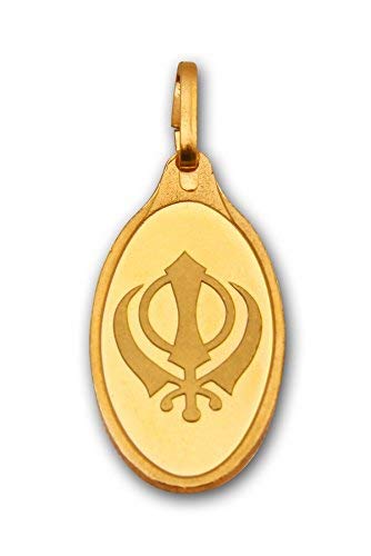 Kundan 24k(999.9) Yellow Gold 5.22g Khanda Pendant