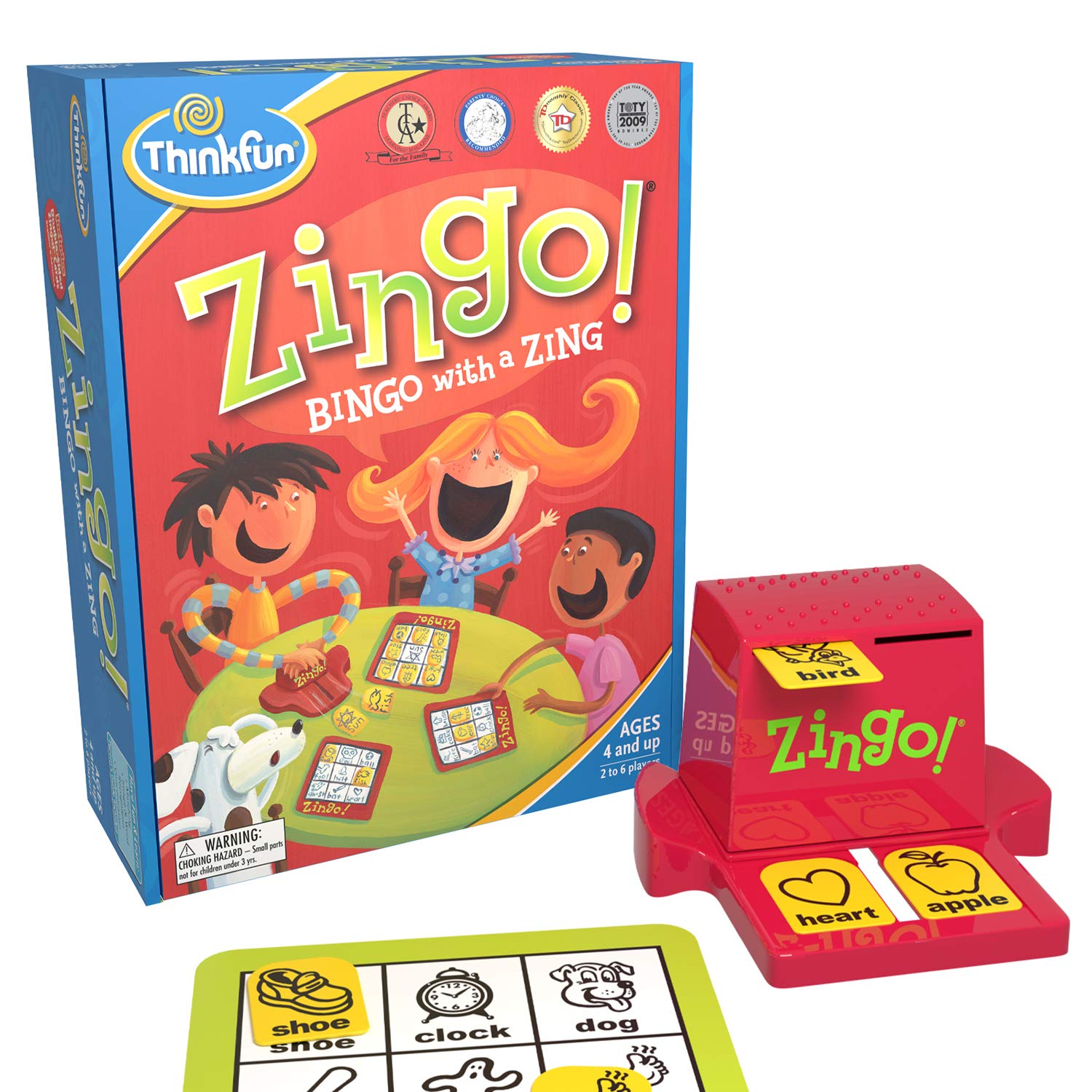 Book Cover ThinkFun Zingo Bingo Award Winning Game for Pre-Readers and Early Readers Age 4 and Up - One of the Most Popular Board Games for Preschoolers and Their Families