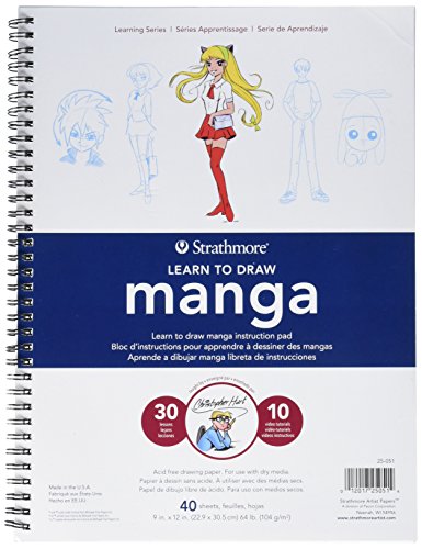 Book Cover Strathmore Learn to Draw Manga by Christopher Hart, Multi-Colour, 9 x 12-Inch