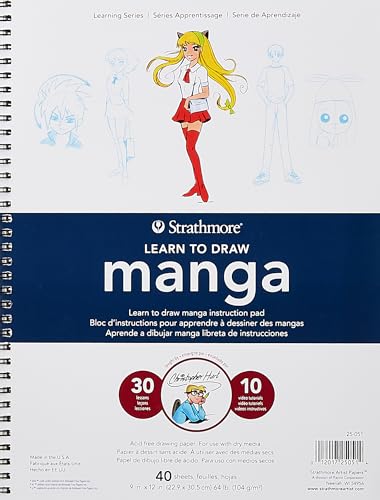 Strathmore Learn To Draw Wire Pad 9"X12"-Manga -250510