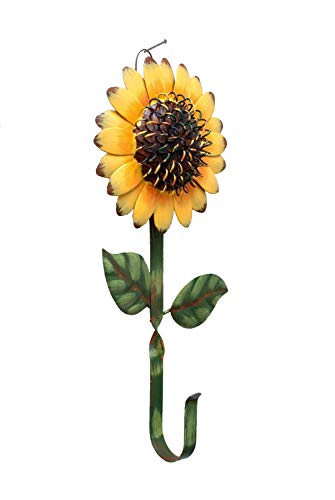 Book Cover New Metal Sunflower Home Hook Great Home&Kitchen Keys,Coats,Utilities Hook Decor by GRACE HOME