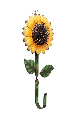New Metal Sunflower Home Hook Great Home&Kitchen Keys,Coats,Utilities Hook Decor by GRACE HOME