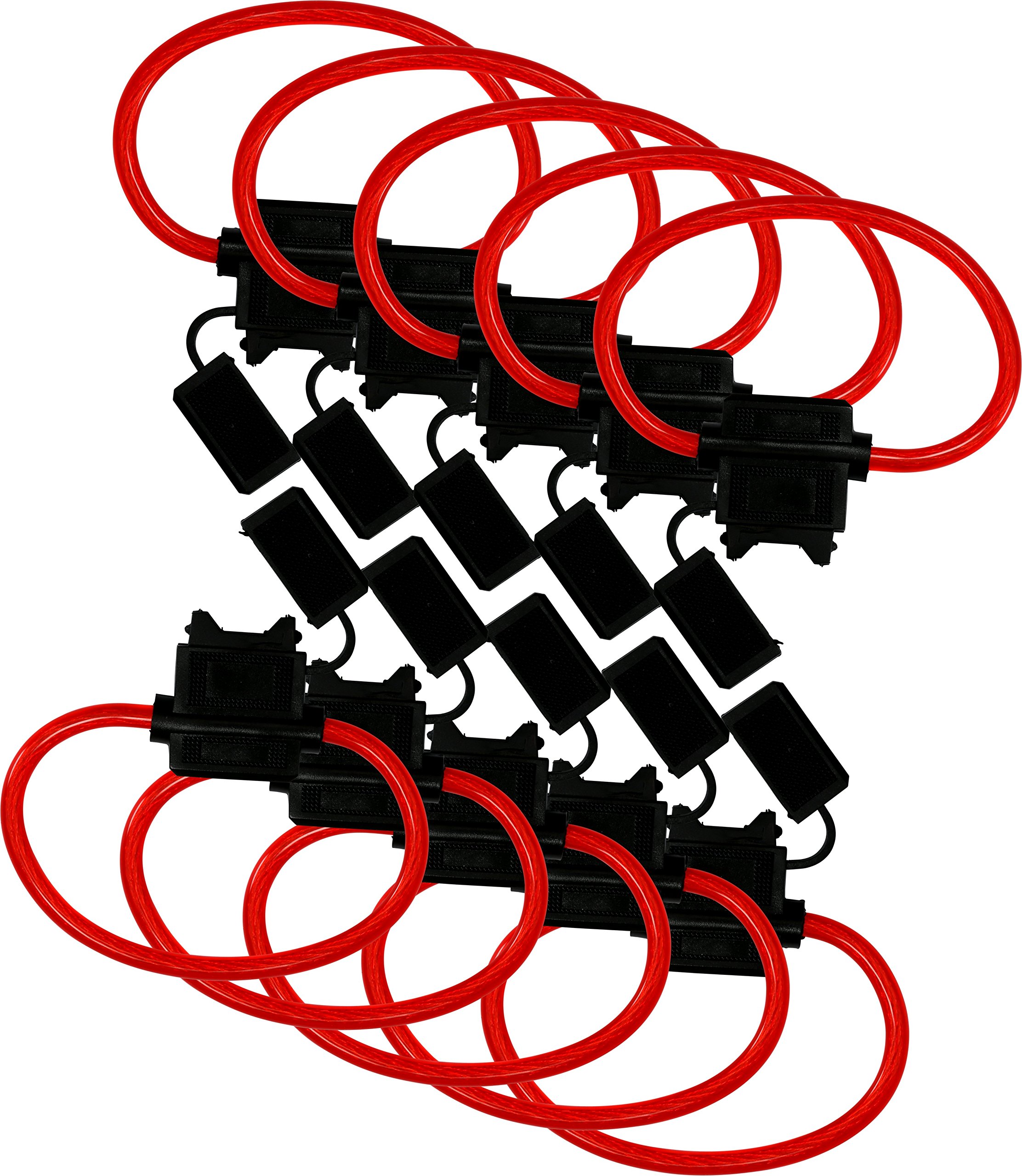 EPAuto 10 Pack - ATC/ATO Gauge 30 AMP in-Line Fuse Holder