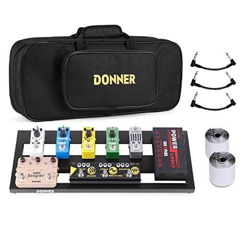 Donner Guitar Pedal Board Case DB-2 Aluminium Pedalboard 20'' x 8'' with Bag