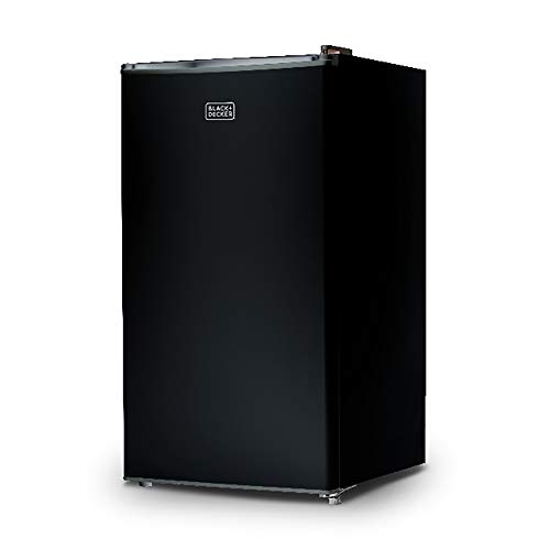 Book Cover BLACK+DECKER BCRK32B Compact Refrigerator Energy Star Single Door Mini Fridge with Freezer, 3.2 Cubic Feet, Black