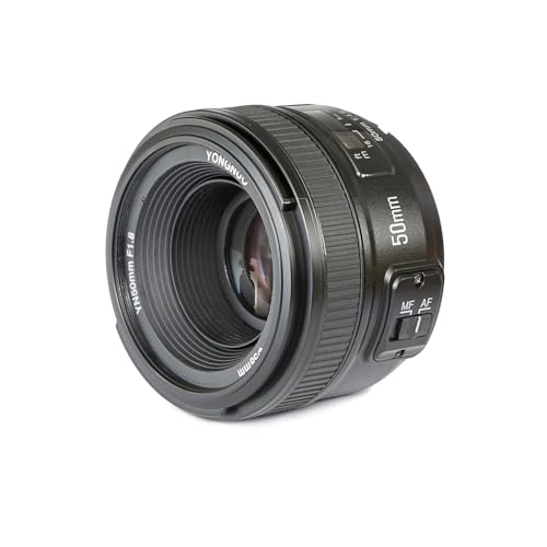 Book Cover YONGNUO YN50mm F1.8N Standard Prime Lens, Large Aperture Auto Manual Focus AF MF for Nikon DSLR Cameras