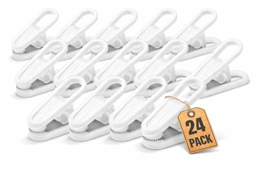 1InTheHome Multi-Purpose Hanger Clips (24 Count)