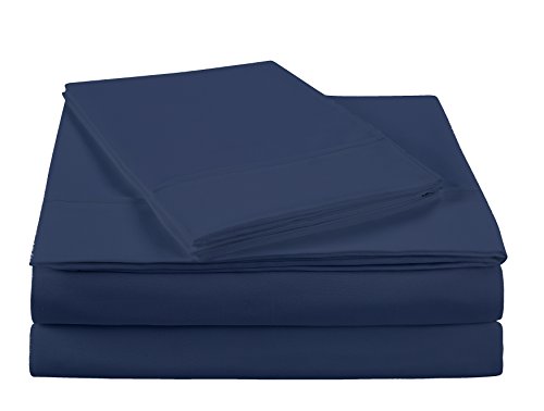 NC Home Fashions Ultra Soft Brushed Microfiber Solid Bed Sheet Set- Cotton Feeling-Deep Pockets - Easy Fit - Breathable & Cooling - Wrinkle, Fade, Stain Resistant-Queen, Lupine -4 Pieces