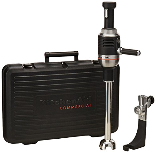 KitchenAid KHBC414OB 14 Inch Arm Commercial 400 Series Immersion Blender, Stainless Steel, Removable Blending Arm, Bowl Clamp for No-Hands Operating