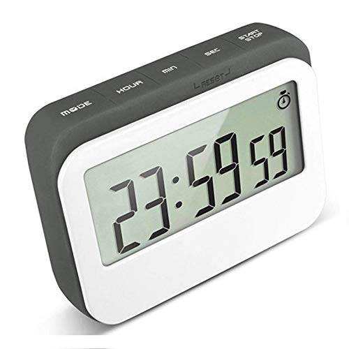 VPAL Digital Kitchen Timer 12/24 Hours Alarm Clock with Magnetic Back and Retractable Stand, Large LCD Display