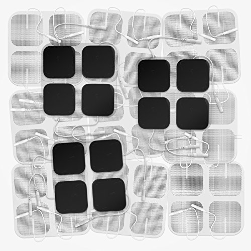 Book Cover DONECO TENS Unit Pads 2X2 48 Pcs Replacement Pads Electrode Patches for Electrotherapy