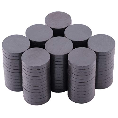 Small Magnets for Crafts - 100 Premium Round Grade 5 Strong Magnets – 13/16 Inch (20mm x 3mm) - Great for Creating Fridge Magnets and Other Magnetic Craft Projects