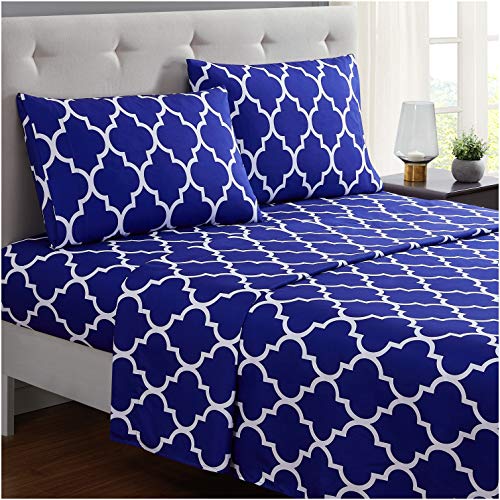 Book Cover Mellanni King Size Sheet Set - Luxury 1800 Bedding Sheets & Pillowcases - Extra Soft Cooling Bed Sheets - Deep Pocket up to 16