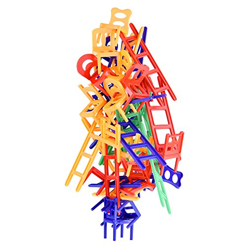 WEofferwhatYOUwant Chairs and Ladders Suspend Family Game - Stacking Balance Game. 44 Individual Pieces.