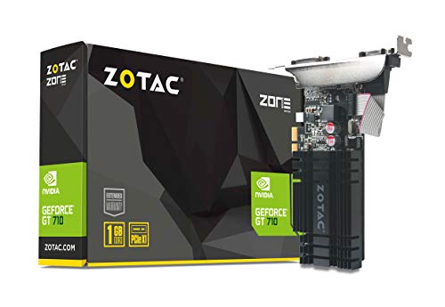 ZOTAC GeForce GT 710, 1024 Mo DDR3, PCIe x1, passif, profil bas, ZT-71304-20L