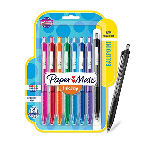 Paper Mate 1945921 InkJoy 300RT Retractable Ballpoint Pens, Medium Point, Assorted Colors, 8 Count