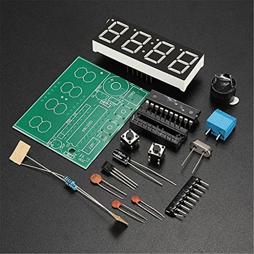 DAOKI® C51 4 Bits Digital LED Electronic Clock Production Suite DIY Kits Set