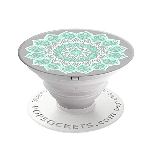 Book Cover PopSockets: Collapsible Grip & Stand for Phones and Tablets - Peace Mandala Tiffany