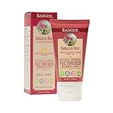 Badger - SPF 25 Zinc Face Sunscreen Lotion - Damascus Rose - Broad Spectrum Everyday Face Sunscreen, Natural Mineral Face Sunscreen with Organic Ingredients 1.6 fl oz