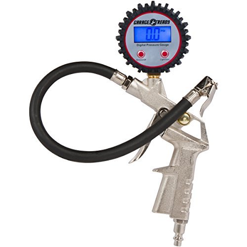 Garage Ready Digital Air Chuck - Tire Chuck - Protect Your Tire Investment - Save Time Add/Remove Air While Checking Tire Pressure at The Same Time - Air Deflation Button - Air Gauge - Lock on Chuck
