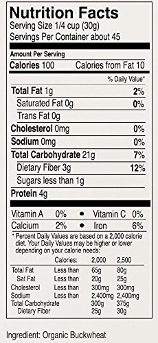 Anthony's Organic Buckwheat Flour (3lb), Grown in USA, Gluten Free, Vegan