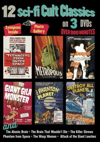 12 Sci-Fi Cult Classics on 3 DVDs