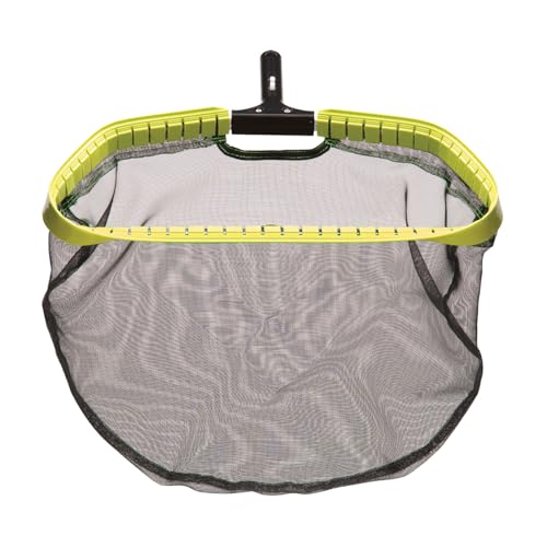 Ocean Blue Water Products Ocean Blue Tsunami Leaf Rake with Standard Mesh Bag, Yellow, 20-Inch