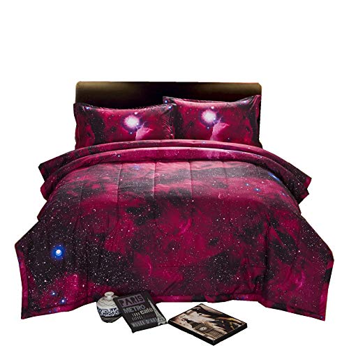 Book Cover A Nice Night 3D Galaxy Blanket Comforter Bedding Sets Home Textile with Comforter Pillowcase
