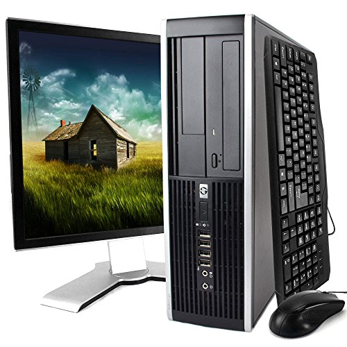 HP Elite, Core 2 Duo 3.0 GHz Processor, 4GB RAM, 160GB, DVDRW, Windows 10 Home, WiFi, 17-inch Monitor (brands may vary) (Renewed)