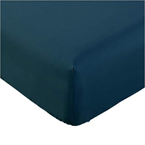 Book Cover Mellanni Twin Fitted Sheet - Deep Pocket Cooling Sheets up to 16 inch - Hotel Luxury 1800 Bedding - Softest Sheets - Wrinkle, Fade, Stain Resistant - 1 Twin Fitted Sheet Only (Twin, Royal Blue)