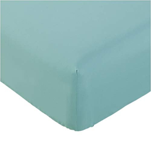 Book Cover Mellanni Fitted Sheet Queen Baby-Blue - Brushed Microfiber 1800 Bedding - Wrinkle, Fade, Stain Resistant - Hypoallergenic - 1 Fitted Sheet Only (Queen, Baby Blue)