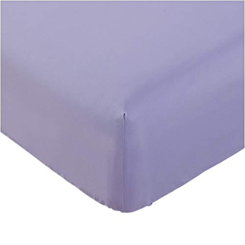 Mellanni Twin Fitted Sheet - Deep Pocket Cooling Sheets up to 16 inch - Hotel Luxury 1800 Bedding - Softest Sheets - Wrinkle, Fade, Stain Resistant - 1 Single Twin Fitted Sheet Only (Twin, Violet)