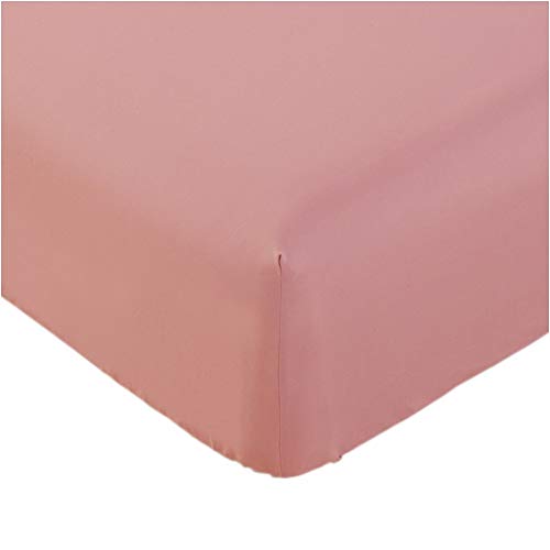 Book Cover Mellanni Twin Fitted Sheet - Deep Pocket Cooling Sheets up to 16 inch - All Around Elastic - Hotel Luxury 1800 Bedding - Wrinkle, Fade, Stain Resistant - 1 Single Twin Fitted Sheet Only (Twin, Coral)