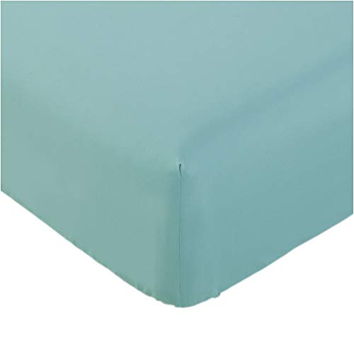 Book Cover Mellanni Fitted Sheet King Baby-Blue - Brushed Microfiber 1800 Bedding - Wrinkle, Fade, Stain Resistant - Deep Pocket - 1 Single Fitted Sheet Only (King, Baby Blue)